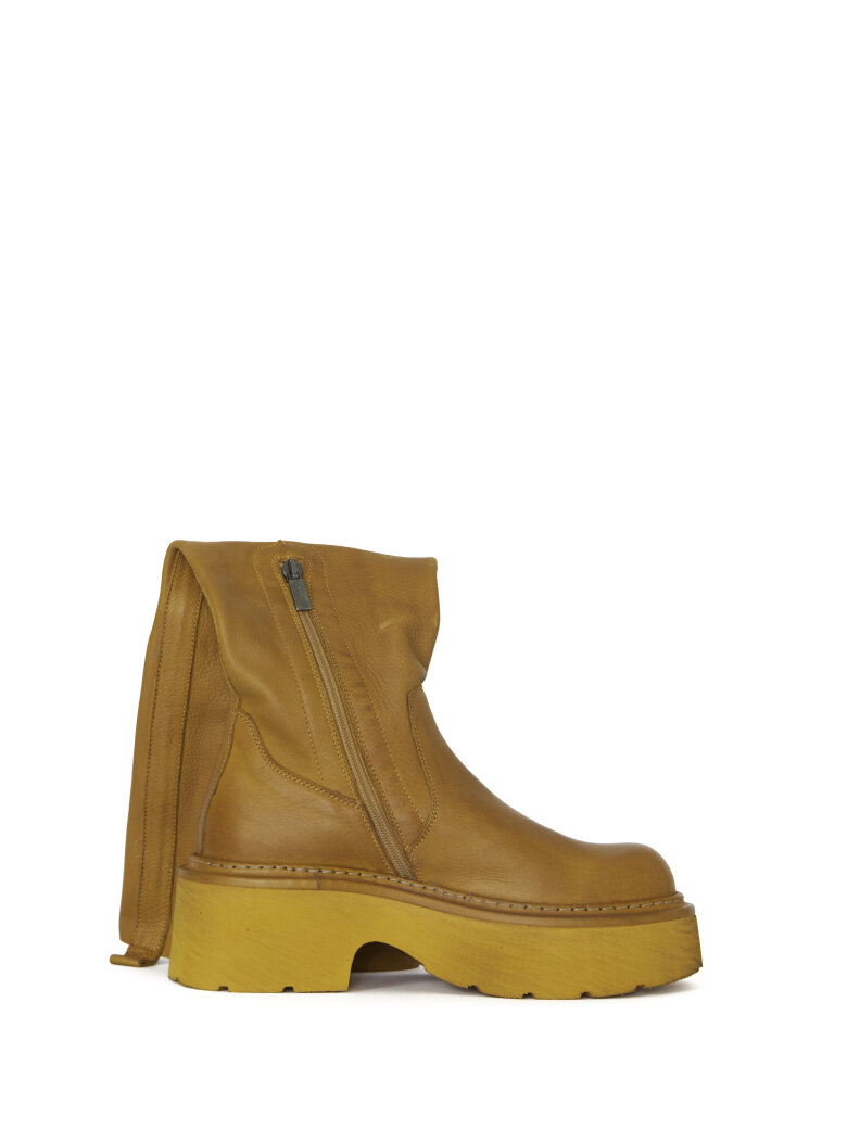 Sort Aarhus - Lang boot with zip and unlined shaft
