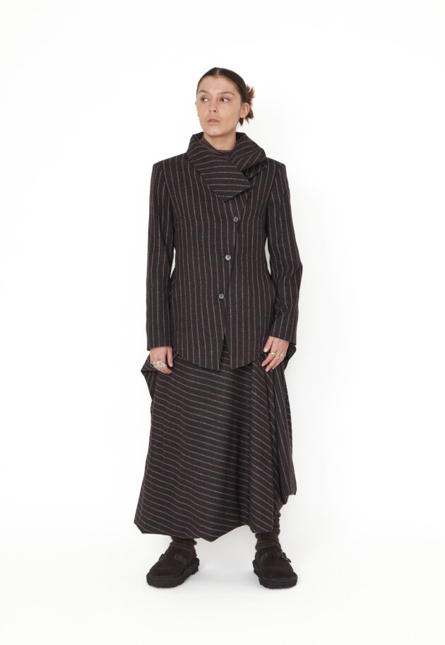 Sort Aarhus - Blazer in wool mix with button closure