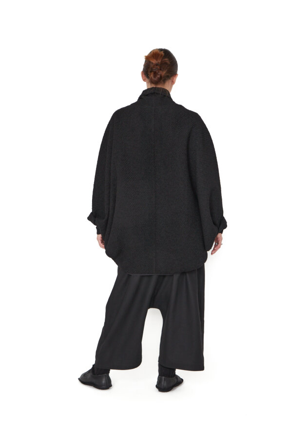 Sort Aarhus - Bouclé jacket with wide collar