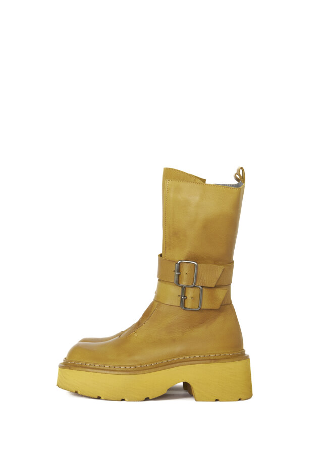 Sort Aarhus - Boot with buckles and zip