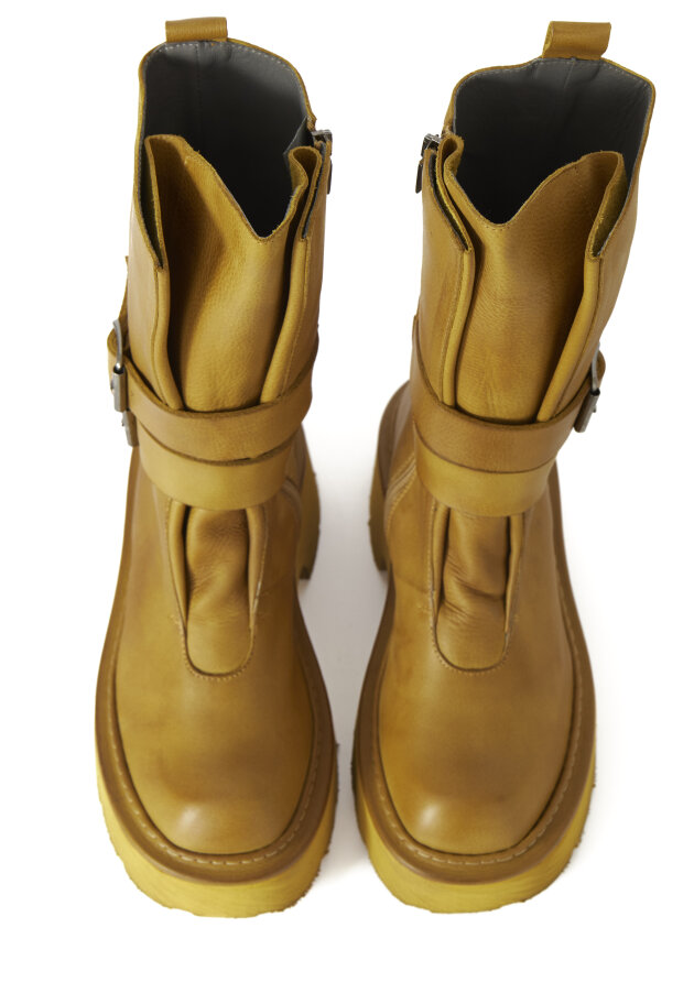 Sort Aarhus - Boot with buckles and zip