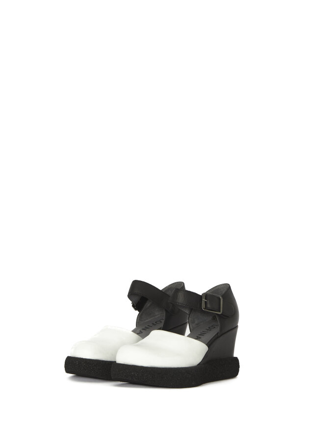 Sandal with wedge heel